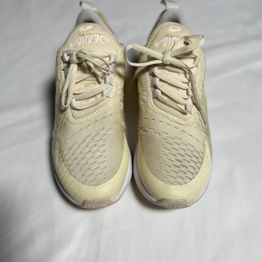 Nike Air Max 270 Yellow Cream Sneakers - Picture 2 of 5